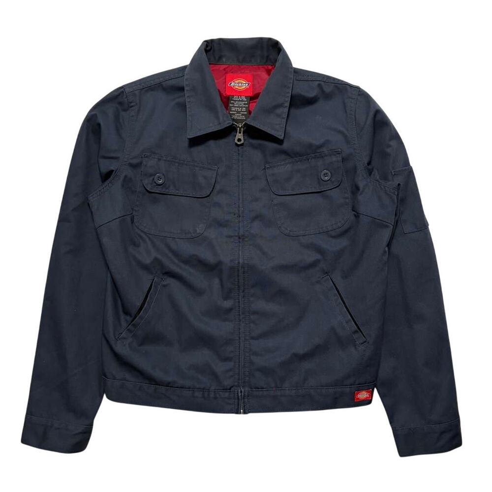 VTG 90's Dickies Eisenhower Cropped Zip Up Work Jacket Men’s M Navy